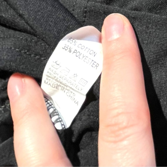 Amy Fashion Black Top with White Lace - Picture 7 of 16